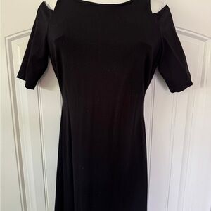 Vince Camuto Black Cold Shoulder Dress